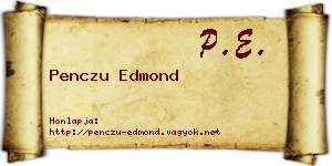 Penczu Edmond névjegykártya